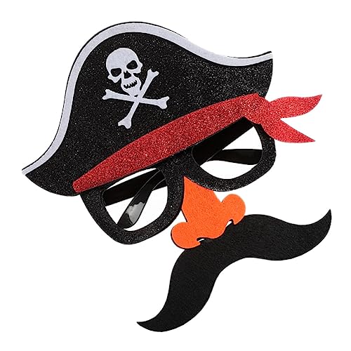 CATIEBYE Piratenmaske Dekorative Piratenbrille Maske und Bart für Kostüm Cosplay Party 1 Stück CATIEBYE Piratenmaske Dekorative Piratenbrille Maske und Bart für Kostüm Cosplay Party 1 Stück von CATIEBYE