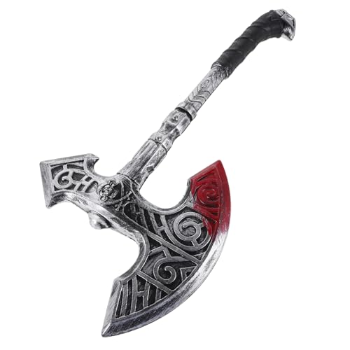 CATIEBYE Simulierte Waffenprops Party Performance Prop Dekorative Axtstütze Bühnenleistungsprop Halloween- Halloween -Dekorationen Zubehör Plastik Silver CATIEBYE Simulierte Waffenprops Party Performance Prop Dekorative Axtstütze Bühnenleistungsprop Halloween- Halloween -Dekorationen Zubehör Plastik Silver von CATIEBYE