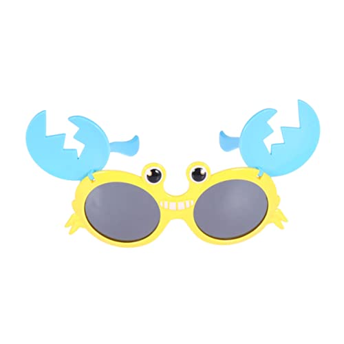 CATIEBYE Party Sonnenbrille Für Junge Mädchen Lustige Krabbenform Cosplay Brille Für Geburtstagsfeiern Leichte Und Strapazierfähige Sonnenbrille Mit Gelbem Rahmen Und Lakeblauen Beinen CATIEBYE Party Sonnenbrille Für Junge Mädchen Lustige Krabbenform Cosplay Brille Für Geburtstagsfeiern Leichte Und Strapazierfähige Sonnenbrille Mit Gelbem Rahmen Und Lakeblauen Beinen von CATIEBYE