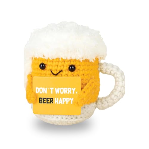 Bier 'Pocket Hug' - Handgemachtes Bierchen mit Motivationskarte | Lustiger Glücksbringer für Männergeburtstag, Vatertag & Feiern | Kreatives Geschenk für Bierliebhaber & Freunde von CAVERZ