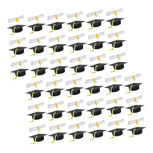 CAXUSD 1 Pack Abschlussfeier Klassenzimmer Dekorabschlusskappe Konfetti Für 2025 Abschlussfeier Der High School Party von CAXUSD