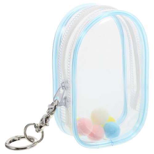 CAXUSD 1 Satz Babytasche Tragbarer Reißverschluss Puppenbehältnisse Zur Ausstellung -sammelkoffer Minifiguren-präsentationstasche Schlüsselanhänger-anhänger Puppenträger Plüsch von CAXUSD