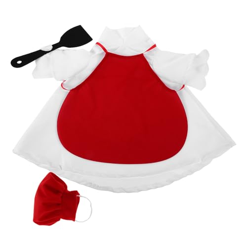 CAXUSD 1 Satz Gänsekleidung Gans Kleidung Dekoration für Gans Ostern deko Gans Chef Kostüm Gans Outfit für Ostern Outfits für Veranda Gans Veranda Gans Weihnachten Gans Kostüm Stoff rot von CAXUSD