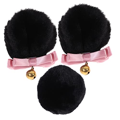 CAXUSD 1 Set Bärenohren Haarspange Tierohren Stirnband Bärenhaarspangen Runder Tierschwanz Löwenohren Stirnband Party Kopfbedeckung Bärenohren Kopfband Haarspangen Für von CAXUSD