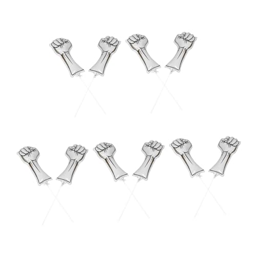 CAXUSD 10 Stück Aluminiumfolie Sport-feierballons Fäustchen-design Langlebig Vielseitig Einsetzbar für Sportveranstaltungen Geburtstage und Community-feiern als Kreativer Cheerleader CAXUSD 10 Stück Aluminiumfolie Sport-feierballons Fäustchen-design Langlebig Vielseitig Einsetzbar für Sportveranstaltungen Geburtstage und Community-feiern als Kreativer Cheerleader von CAXUSD