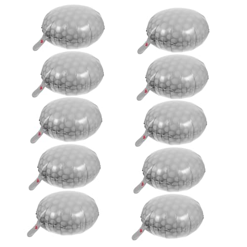 CAXUSD 10 Stück Golfball-Ballon schnell Sport Vordergrund Pastell klein Golfball Luftballons Geburtstagsdekoration Golf Dekorative Luftballons Geburtstag Luftballons Aluminiumfolie von CAXUSD