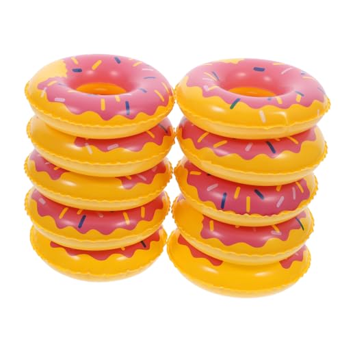 CAXUSD Miniatur-schwimmrequisiten 10 Stück Mini-schwimmdekorationen Für Das Kreisförmige Ornamente Badespielzeug-Set Für Jungen Und Mädchen von CAXUSD