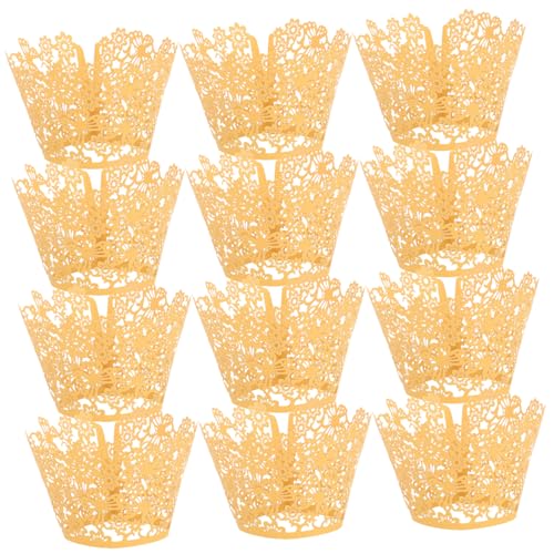 CAXUSD 100st Kuchenförmchen Aushöhlen Kuchen Tassen Cupcake-liner Dessertbecher Weißer Kleiner Kuchen Individuelle Cupcake-boxen Cupcake-tassen Kuchentasse Cupcake-förmchen Golden Papier CAXUSD 100st Kuchenförmchen Aushöhlen Kuchen Tassen Cupcake-liner Dessertbecher Weißer Kleiner Kuchen Individuelle Cupcake-boxen Cupcake-tassen Kuchentasse Cupcake-förmchen Golden Papier von CAXUSD