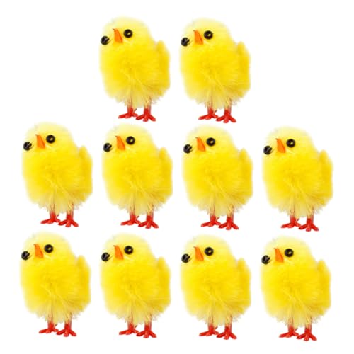 CAXUSD Ostern Küken Stofftier Spielzeug Set 10pcs Miniatur Huhn Ornamente Für Garten Dekorationen von CAXUSD