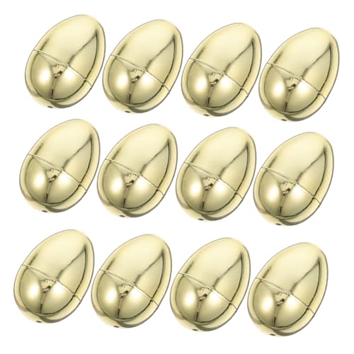 CAXUSD 12 Stück Ostern Simulierte Goldene Eier Süßigkeiten Schokoladenei Osterei Befüllbare Ostereier Ostereierkörbe Partygeschenke Osterei Behälter Goldenes Osterei Aus CAXUSD 12 Stück Ostern Simulierte Goldene Eier Süßigkeiten Schokoladenei Osterei Befüllbare Ostereier Ostereierkörbe Partygeschenke Osterei Behälter Goldenes Osterei Aus von CAXUSD