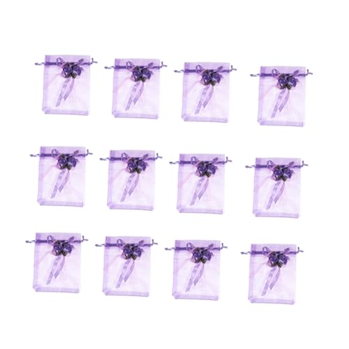 CAXUSD 12 Stück Teiliges Kordelzug geschenkbeutel aus Mesh mit Schleifen design Wiederverwendbare Süßigkeitentüten in Violett als Party Präsentbeutel für Süßigkeiten und Kleine Geschenke CAXUSD 12 Stück Teiliges Kordelzug geschenkbeutel aus Mesh mit Schleifen design Wiederverwendbare Süßigkeitentüten in Violett als Party Präsentbeutel für Süßigkeiten und Kleine Geschenke von CAXUSD
