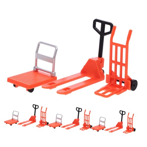 CAXUSD 12 Stücke Miniatur Verkehrs Spielzeug Satz Mit Gabelstapler Modell Und Kleine Schubkarre Für Kinder Outdoor Szene CAXUSD 12 Stücke Miniatur Verkehrs Spielzeug Satz Mit Gabelstapler Modell Und Kleine Schubkarre Für Kinder Outdoor Szene von CAXUSD