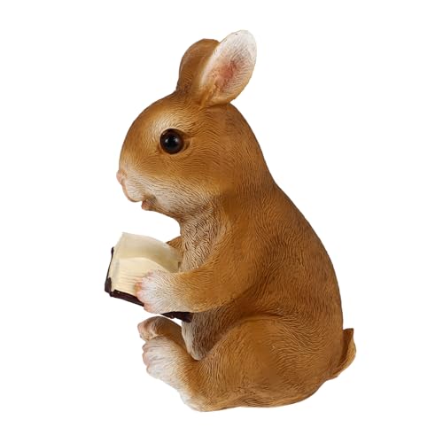 CAXUSD 1Stk tierische Verzierungen Cupcake-Topper zu Ostern Gartentierstatue Wohnkultur bürodeko Esstisch Mittelstücke Mini-Kuchen Hasenschmuck Kaninchen- Modell Geschenk von CAXUSD