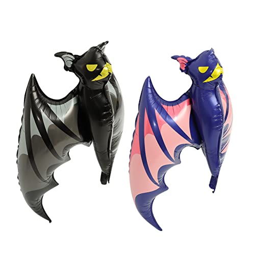 CAXUSD 2 Stück Fledermausballon aus Aluminiumfolie Halloween-Dekorationsballons Halloween-Themenballon Schläger luftballons halloween klamotten Fledermaus Ballon aufblasbares Halloween CAXUSD 2 Stück Fledermausballon aus Aluminiumfolie Halloween-Dekorationsballons Halloween-Themenballon Schläger luftballons halloween klamotten Fledermaus Ballon aufblasbares Halloween von CAXUSD