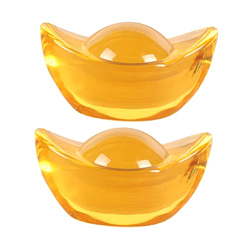 CAXUSD 2 Stück Glücks Lametta Feng Shui Dekorative Glitzerdecke Transparente Teppiche Zwergenfiguren Hallo Ständer Herbstdekorationen Vierte Aufkleber Ornamente von CAXUSD