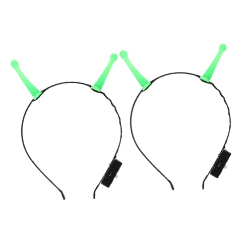 CAXUSD 2 Stück Halloween Stirnband Mit Leuchtendem Alien Einzigartiges Design Mit LED Lichtern Bequem Und Leicht Für Partys Cosplay Und Rollenspiele Lustiges Stirnband Für von CAXUSD