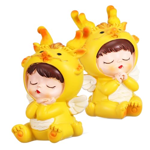 CAXUSD 2 Stück Neujahrs-sternzeichen-drachenbaby-desktop-dekoration Sternzeichen-drachen-figur-statue Miniatur-drachenfigur Kuchen Tierkreiszeichen Drache Figuren Drehscheibe Bausatz Harz CAXUSD 2 Stück Neujahrs-sternzeichen-drachenbaby-desktop-dekoration Sternzeichen-drachen-figur-statue Miniatur-drachenfigur Kuchen Tierkreiszeichen Drache Figuren Drehscheibe Bausatz Harz von CAXUSD