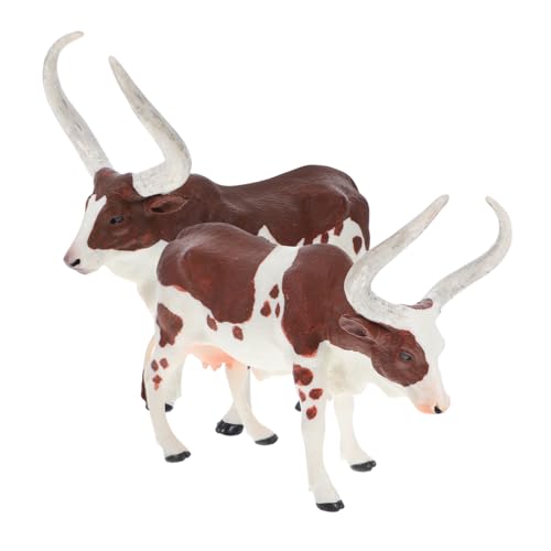 CAXUSD 2 Stück Realistische Simulierte Langhorn Bull Modelle für Garten und Wohnkultur für Bildungszwecke und Bürodekoration CAXUSD 2 Stück Realistische Simulierte Langhorn Bull Modelle für Garten und Wohnkultur für Bildungszwecke und Bürodekoration von CAXUSD