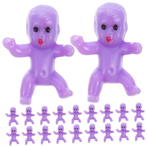 CAXUSD 20 Stück Teiliges Mini Kunststoffbabys Shower Party Dekoration Babygeschenke für Jungen Mädchen Geburtstagsfeier Tischdeko von CAXUSD