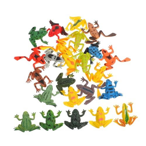 CAXUSD 24 Stück Realistische Miniatur Froschfiguren Kunststoff für Tierfiguren zur Frühen Naturbeobachtung Dekoration für Partys CAXUSD 24 Stück Realistische Miniatur Froschfiguren Kunststoff für Tierfiguren zur Frühen Naturbeobachtung Dekoration für Partys von CAXUSD