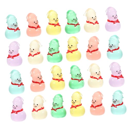 CAXUSD 24 Stück Teiliges Mini Schneemann Robustem Harz Leuchtende Winter Dekoration Bunte Kleine Schneemann Figuren für Garten Balkon Schreibtisch und Weihnachtslandschaft CAXUSD 24 Stück Teiliges Mini Schneemann Robustem Harz Leuchtende Winter Dekoration Bunte Kleine Schneemann Figuren für Garten Balkon Schreibtisch und Weihnachtslandschaft von CAXUSD
