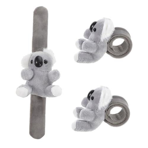 CAXUSD 3 Stück Schlagarmbänder Tierarmbänder Stofftier Armbänder Themen Zubehörkorb Stoff Themen Zubehörkorb Jungen Mädchen Themen Pp Baumwolle Hellgrau von CAXUSD