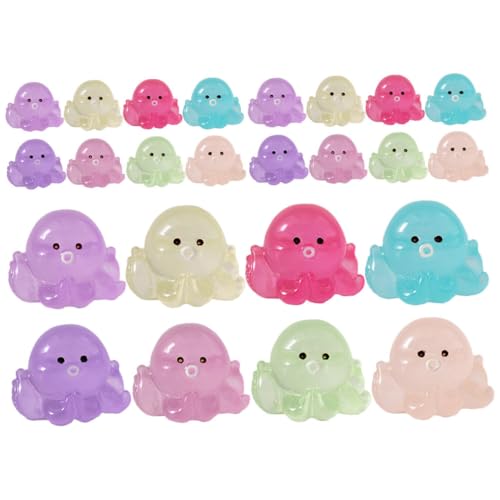 CAXUSD 32 Stück Mini Harz Leuchtende Oktopus Figuren Glowing Octopus Ornamente Ebene Für Aquarium Fairy Garden DIY Dekorationen CAXUSD 32 Stück Mini Harz Leuchtende Oktopus Figuren Glowing Octopus Ornamente Ebene Für Aquarium Fairy Garden DIY Dekorationen von CAXUSD