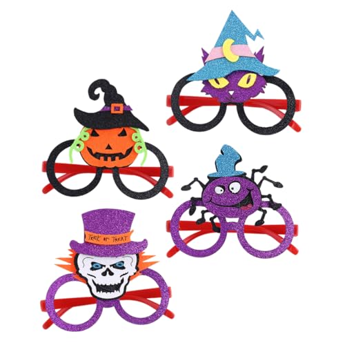 CAXUSD 4 Stück Spinne Kürbis Gläser Schnapsgläser Halloween-Party-Ornament Halloween-katzenbrille Halloween-Brille Halloween-Cosplay-Brille Schädelbrille Lustige Brille Plastik CAXUSD 4 Stück Spinne Kürbis Gläser Schnapsgläser Halloween-Party-Ornament Halloween-katzenbrille Halloween-Brille Halloween-Cosplay-Brille Schädelbrille Lustige Brille Plastik von CAXUSD
