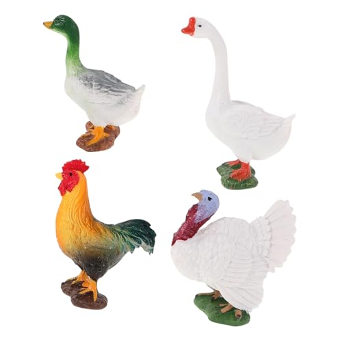 CAXUSD 4 Stück Teiliges Set Tiere Figuren Realistische Hühner und Gänse Kunststoff für Dekoration Lernspielzeug und Partys CAXUSD 4 Stück Teiliges Set Tiere Figuren Realistische Hühner und Gänse Kunststoff für Dekoration Lernspielzeug und Partys von CAXUSD