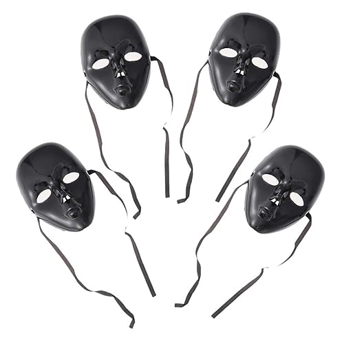 CAXUSD 4 Stück Teiliges Venezianische Halloween Maske Schwarz Leichte Atmungsaktive Cosplay Requisiten für Karneval Kostüm Party Masquerade und Bühnenauftritte CAXUSD 4 Stück Teiliges Venezianische Halloween Maske Schwarz Leichte Atmungsaktive Cosplay Requisiten für Karneval Kostüm Party Masquerade und Bühnenauftritte von CAXUSD
