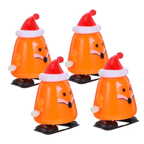 CAXUSD 4 Stücke Weihnachten Wind-up Spielzeug Weihnachten Wind-up Spielzeug Weihnachten Party Favors Neuheit Uhrwerk Spielzeug von CAXUSD