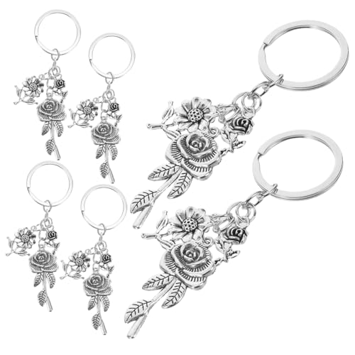 CAXUSD 6 Stück Ästhetische Blumen Charm für Handtaschen Rucksäcke und Geldbörsen Leicht Tragbar und Robust als von CAXUSD
