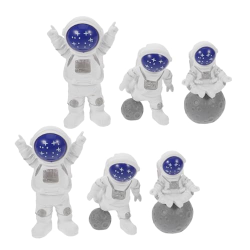 CAXUSD 6 Stück Astronaut Mini Figuren Tortendeko aus Resin Farbige Weltraum Cake Toppers für Geburtstagsfeiern Wiederverwendbare Raumfahrer Deko für Weltraum Motto Party CAXUSD 6 Stück Astronaut Mini Figuren Tortendeko aus Resin Farbige Weltraum Cake Toppers für Geburtstagsfeiern Wiederverwendbare Raumfahrer Deko für Weltraum Motto Party von CAXUSD