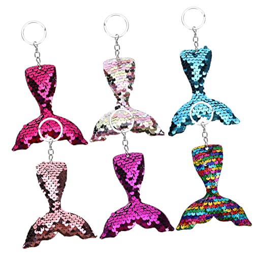 CAXUSD 6 Stück Meerjungfrau Schlüsselanhänger Pailletten Meerjungfrauenflosse Anhänger Bag Charm Geburtstags Mitgebsel Mädchen Party Dekoration Langlebig und Kreativ CAXUSD 6 Stück Meerjungfrau Schlüsselanhänger Pailletten Meerjungfrauenflosse Anhänger Bag Charm Geburtstags Mitgebsel Mädchen Party Dekoration Langlebig und Kreativ von CAXUSD