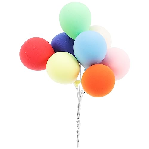CAXUSD 8 Stück Mini-Luftballons aus Ton winzige Ballonornamente Ballonbogen nachfüllbare Wasserballons Spiral- große Luftballons Miniatur-Puppenhaus-Ballon Mini-Ballondekoration von CAXUSD