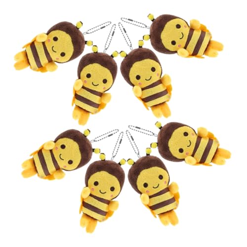 CAXUSD 8 Stück Teiliges Bienen Plüschanhänger Weiche Kleine Stofftier Schlüsselanhänger Niedliche Bienenform Hübsche Taschen und Rucksackdeko für Mädchen und Sammler CAXUSD 8 Stück Teiliges Bienen Plüschanhänger Weiche Kleine Stofftier Schlüsselanhänger Niedliche Bienenform Hübsche Taschen und Rucksackdeko für Mädchen und Sammler von CAXUSD