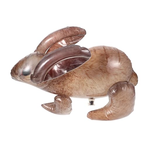 CAXUSD Aufblasbares Tiermodell Realistisches Tiermodell Kindergeburtstagsdekoration Zoo Party Zubehör Partygeschenke mit Zoomotiven Geburtstagsdekorationen mit Dschungeltieren PVC Grey von CAXUSD