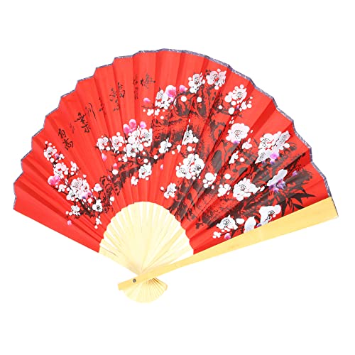 CAXUSD Chinesischer Wandfächer aus Papier Großer Faltbarer Dekofächer für Wohnzimmer Asiatische Wandkunst Traditionelles Design für Hochzeiten und Home Decor von CAXUSD