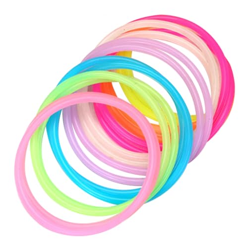 CAXUSD Elastisches Armband Im Dunkeln Leuchtende Jelly-armbänder 80er-Jahre-armbänder Für Frauen 50-teiliges Silikon-sportarmband-Set von CAXUSD