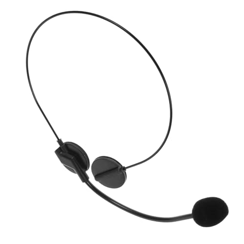 CAXUSD Fake Mikrofon Headset Kostüm Accessoire aus Robustem Kunststoff Realistisches Spielmikrofon für Cosplay Maskerade Rockkonzerte und Halloween Partys Tragbar und Vielseitig von CAXUSD