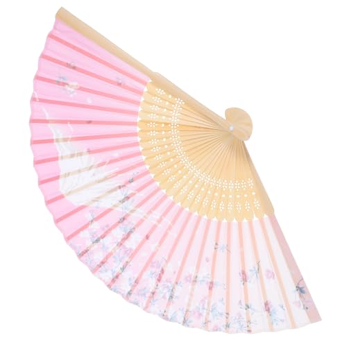 CAXUSD Faltbarer Handfächer mit Kirschblütenmuster Traditioneller Japanischer Fächer für Hochzeiten Tanzaufführungen Dekoratives Accessoire für Zuhause von CAXUSD