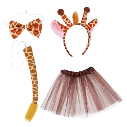 CAXUSD Giraffen Kostüm Mädchen Tutu Set mit Haarreif Schleife und Einfach Anzuziehen Kreatives Tierkostüm für Geburtstag Halloween Party und Theateraufführungen CAXUSD Giraffen Kostüm Mädchen Tutu Set mit Haarreif Schleife und Einfach Anzuziehen Kreatives Tierkostüm für Geburtstag Halloween Party und Theateraufführungen von CAXUSD