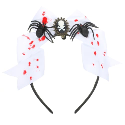 CAXUSD Eleganter -Haarreif mit Spinnenblut Halloween-Stirnband für Frauen Cosplay Kopfschmuck Requisite Party-Stirnband von CAXUSD