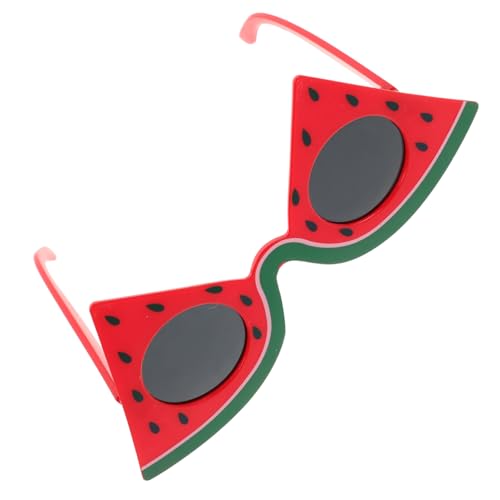 CAXUSD Lustige Wassermelonen Sonnenbrille Tropische Strandparty Brille Unisex UV Schutz Party Accessoire für Sommer Luau Beach Eyewear CAXUSD Lustige Wassermelonen Sonnenbrille Tropische Strandparty Brille Unisex UV Schutz Party Accessoire für Sommer Luau Beach Eyewear von CAXUSD
