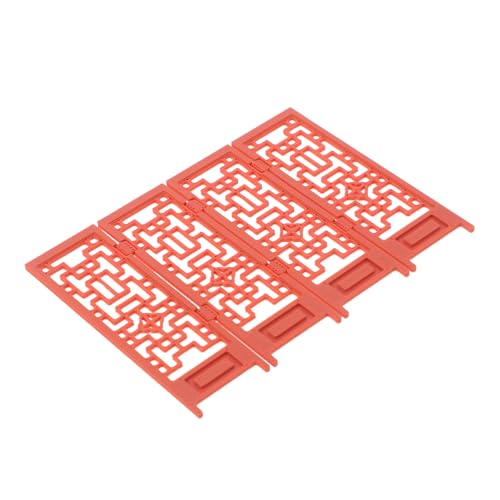 CAXUSD Mini-puppenhausmöbel 1:24, Hochrealistischer Chinesischer Miniatur-faltschirm Für Puppenhausdekoration, Miniatur-raumteiler, Puppenhausdekoration Im Traditionellen Stil von CAXUSD