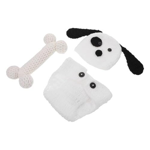 CAXUSD Neugeborenen Kostüm Handgestrickt mit Häkel Welpen Design für Fotoshooting Weiches Komfortables Outfit für Jungen und Mädchen Fotorequisiten für Neugeborene Junge Mädchen CAXUSD Neugeborenen Kostüm Handgestrickt mit Häkel Welpen Design für Fotoshooting Weiches Komfortables Outfit für Jungen und Mädchen Fotorequisiten für Neugeborene Junge Mädchen von CAXUSD