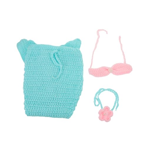 CAXUSD Neugeborenen-fotografie-prop Gehäkeltes Meerjungfrauen-outfit Set mit Kopfband und Weichem Atmungsaktivem Garn für Sichere Kreative Babyfotografie CAXUSD Neugeborenen-fotografie-prop Gehäkeltes Meerjungfrauen-outfit Set mit Kopfband und Weichem Atmungsaktivem Garn für Sichere Kreative Babyfotografie von CAXUSD