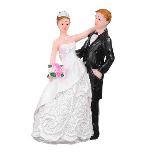 CAXUSD Resin Brautpaar Figurinen Hochzeitstorten Dekoration Romantische Hochzeitsszene Vielseitig als Kuchenaufsatz Tischdeko und Partyornament Einfach zu Platzieren für Jubiläen und CAXUSD Resin Brautpaar Figurinen Hochzeitstorten Dekoration Romantische Hochzeitsszene Vielseitig als Kuchenaufsatz Tischdeko und Partyornament Einfach zu Platzieren für Jubiläen und von CAXUSD