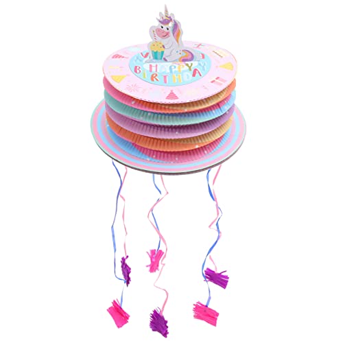 CAXUSD Schnur Kleine Kuchen-Piñatas Spielzeug halloween party Zubehör für Baseball-Geburtstagsfeiern Miniaturdekoration Laterne Geburtstagsfeier Piñata Kreative Pinata Füllung schmücken von CAXUSD