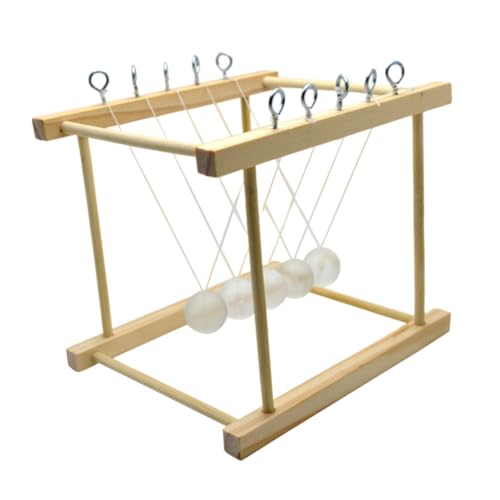 CAXUSD Spielzeuge Stubenwagen Spielzeug Newtons Wiege für Kinder Handbuch Balance-Ball Hölzern von CAXUSD